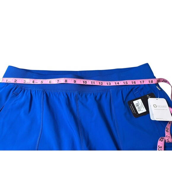 NWT Cherokee Women Mid Rise Tapered Leg Pant Petite Size XL CK065AP RYPS Royal - Picture 8 of 10